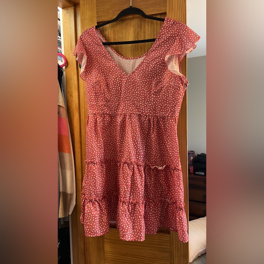Peach Cupshe Zip Dress